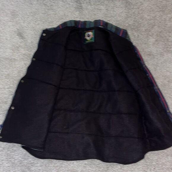 Vintage Gap MNT Country Plaid Tartan Puffer Puffy Fleece Lined Men’s Vest Jacket - Picture 3 of 9